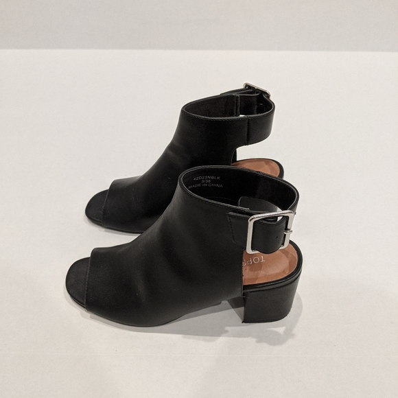 Topshop Leather Slingback Ankle Booties - Picture 3 of 4
